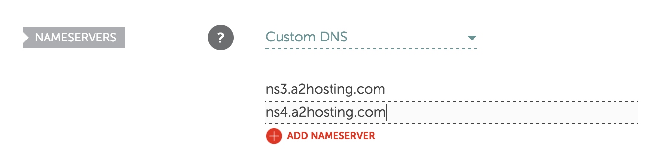 Set your nameservers when installing WordPress