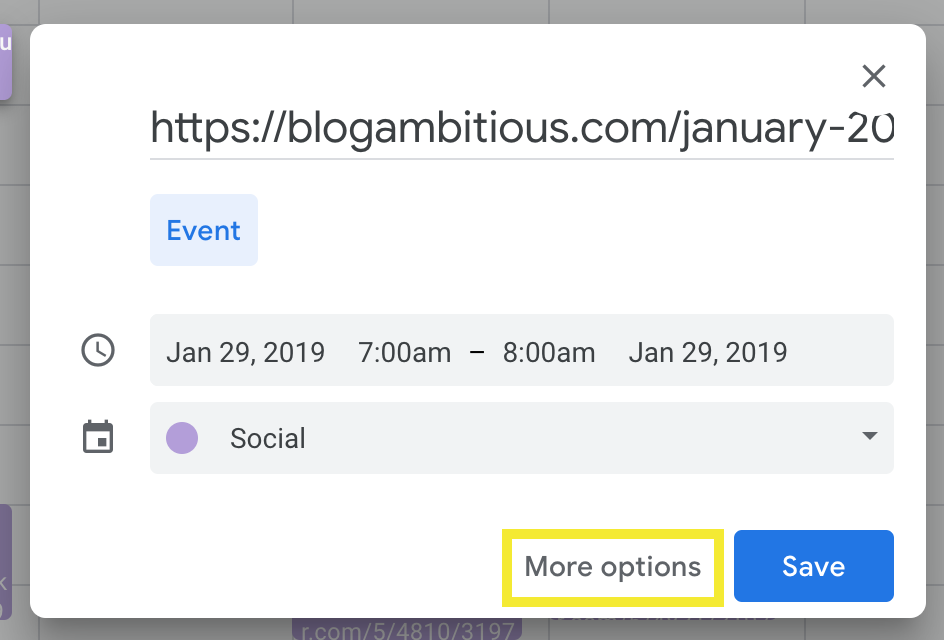 Create A Google Calendar Event