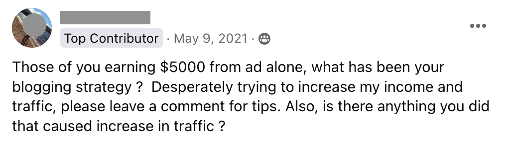 Those of you earning $5000 from ads alone