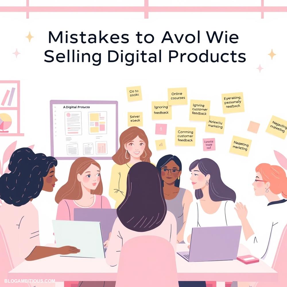 mistakes to avoid when selling digital products
