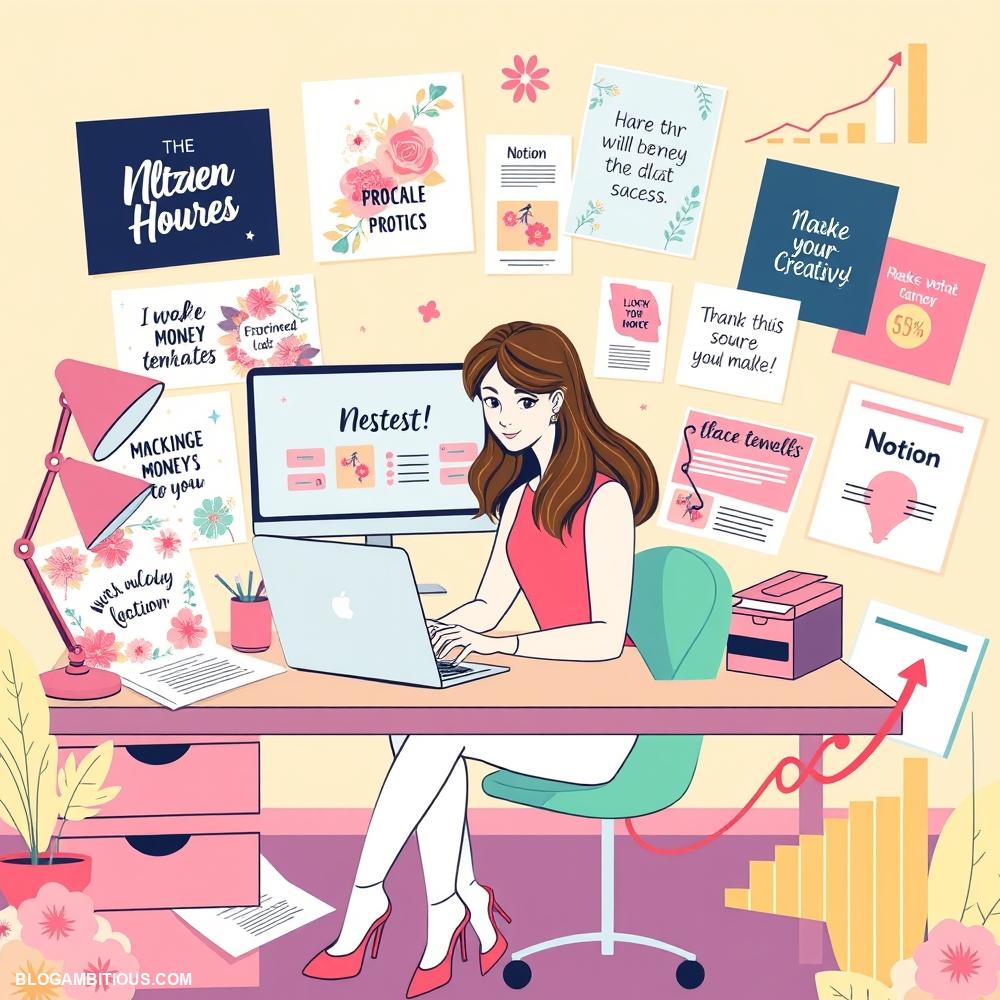 make money selling notion templates