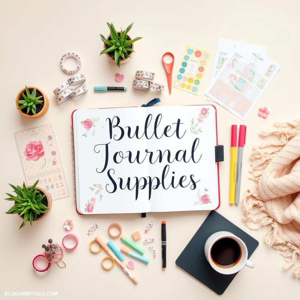 bullet journal supplies