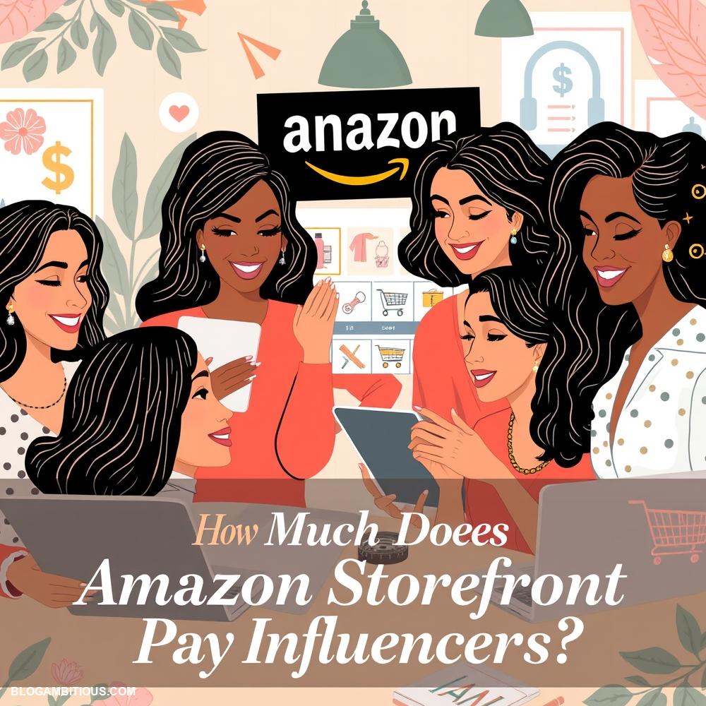 how much does Amazon storefront pay influencers
