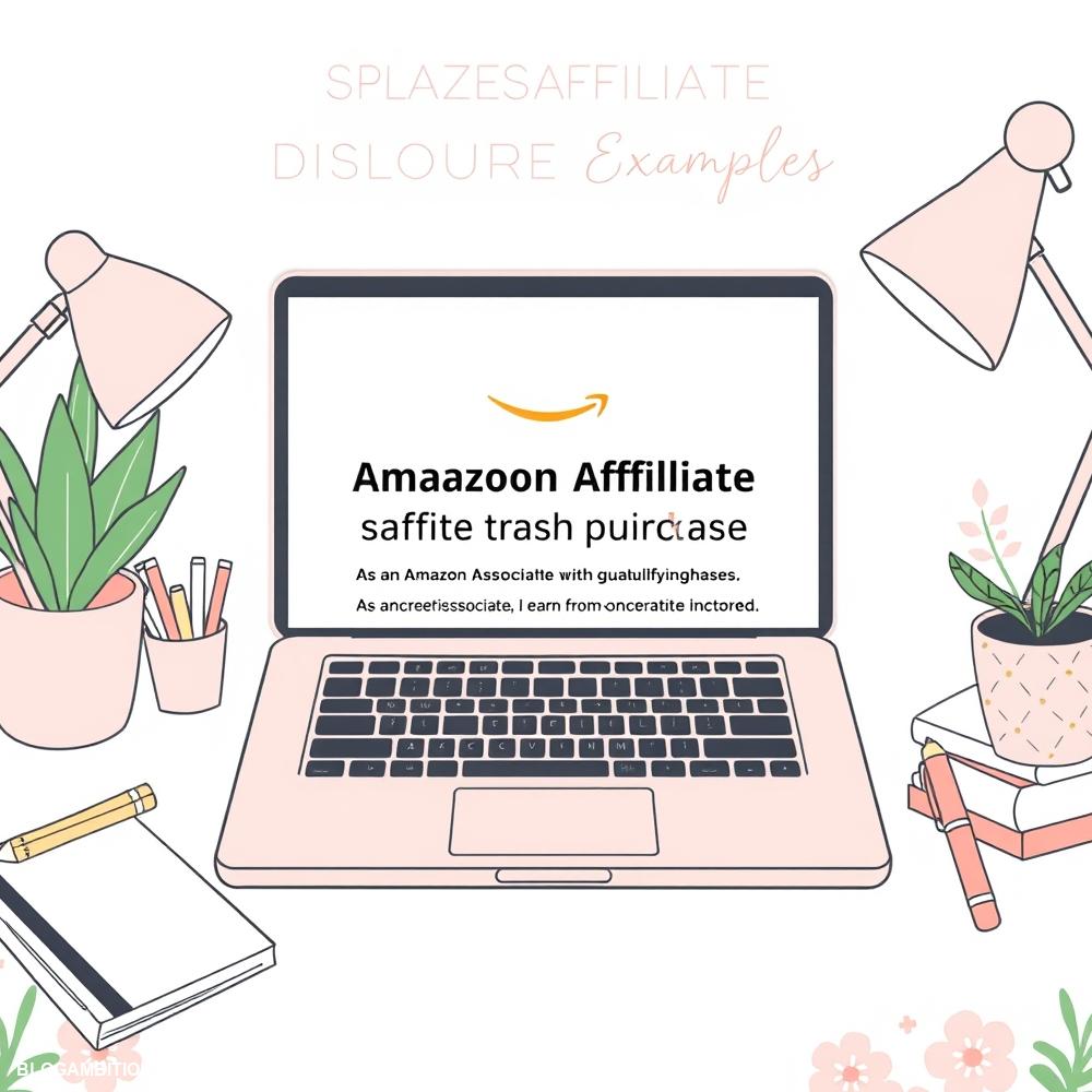 amazon affiliate disclosure examples