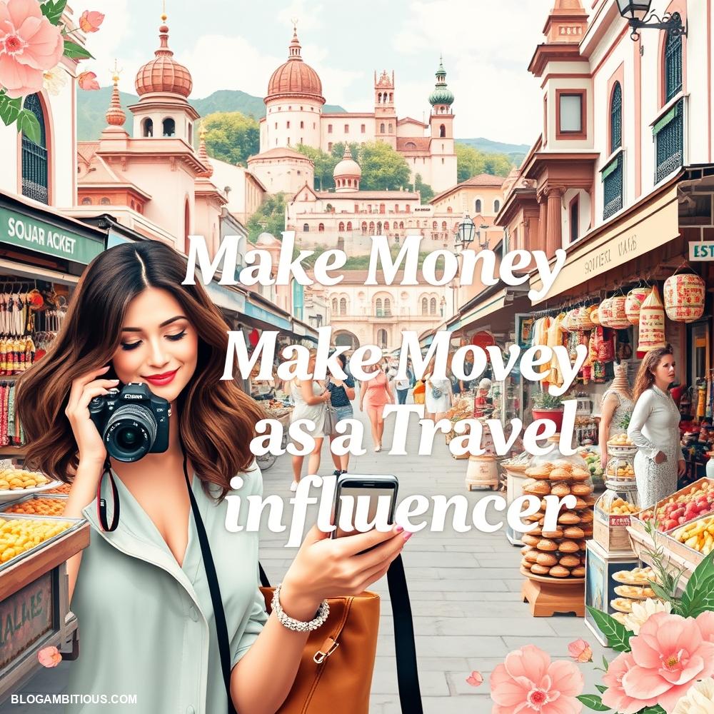 make money as a travel influencer
